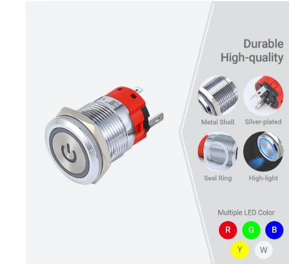 19mm 3a 押しボタンスイッチ