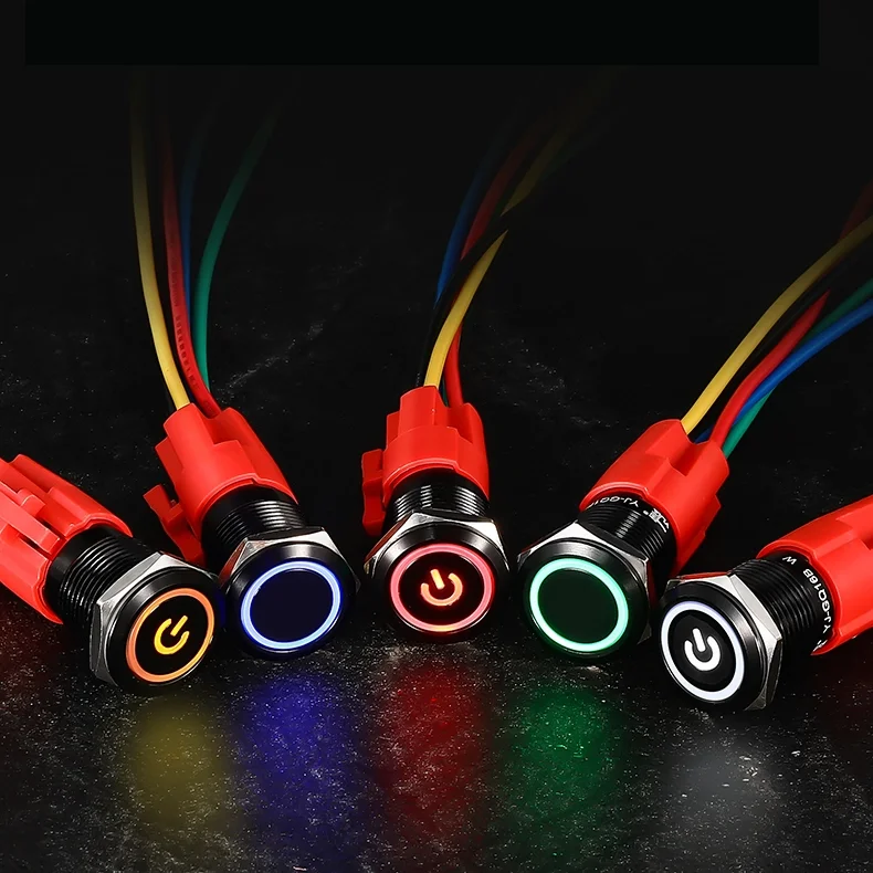 Colorable Metal Push Button Switch Colorable Metal Push Button Switch